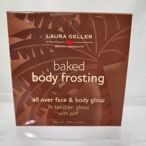 LAURA GELLER Baked Body Frosting Face + Body Glow Tahitian Glow .85oz Jumbo Size